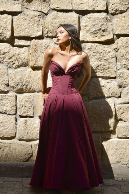 Lorelei | Corset Midi Dress