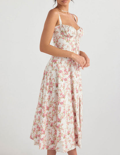 Selina | Waist Shaper Flower Sundress