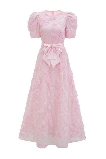 Oliver Pink Bow Maxi Dress