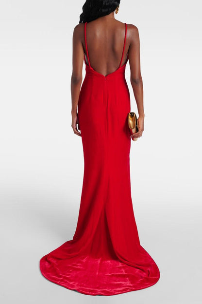 Apphia Bow Trim Cami Maxi Dress