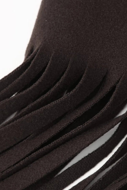 Street Style Fringe Wool Coat