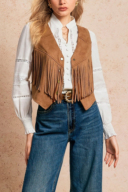 Vintage Suede Tassel Jacket