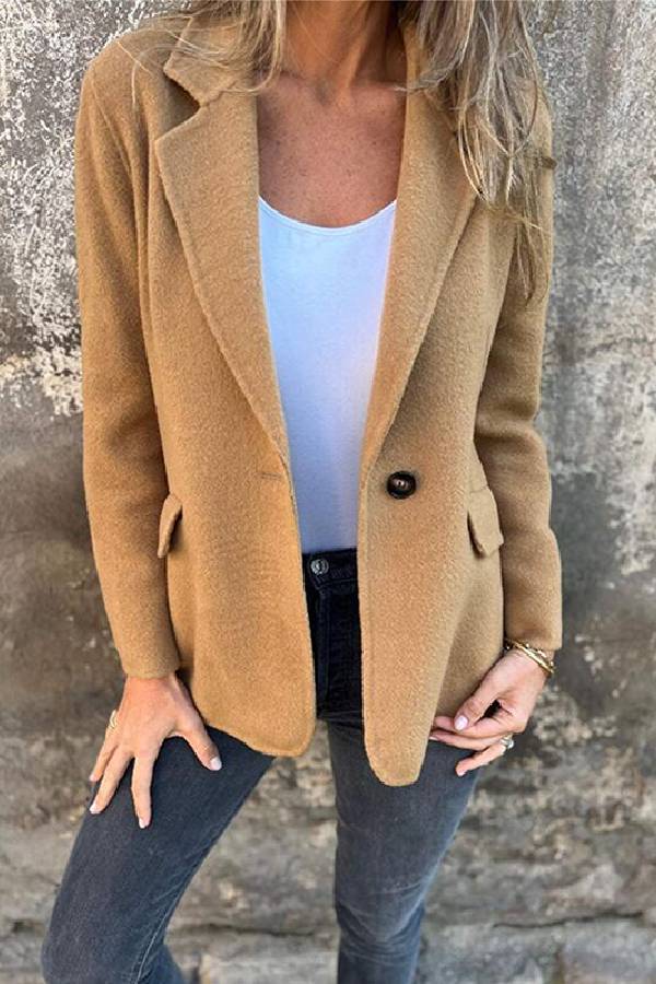 Fashionable and versatile lapel jacket