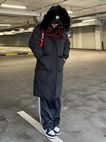 Puffer Coats For Women Ecru White Thicken Winter Outerwear