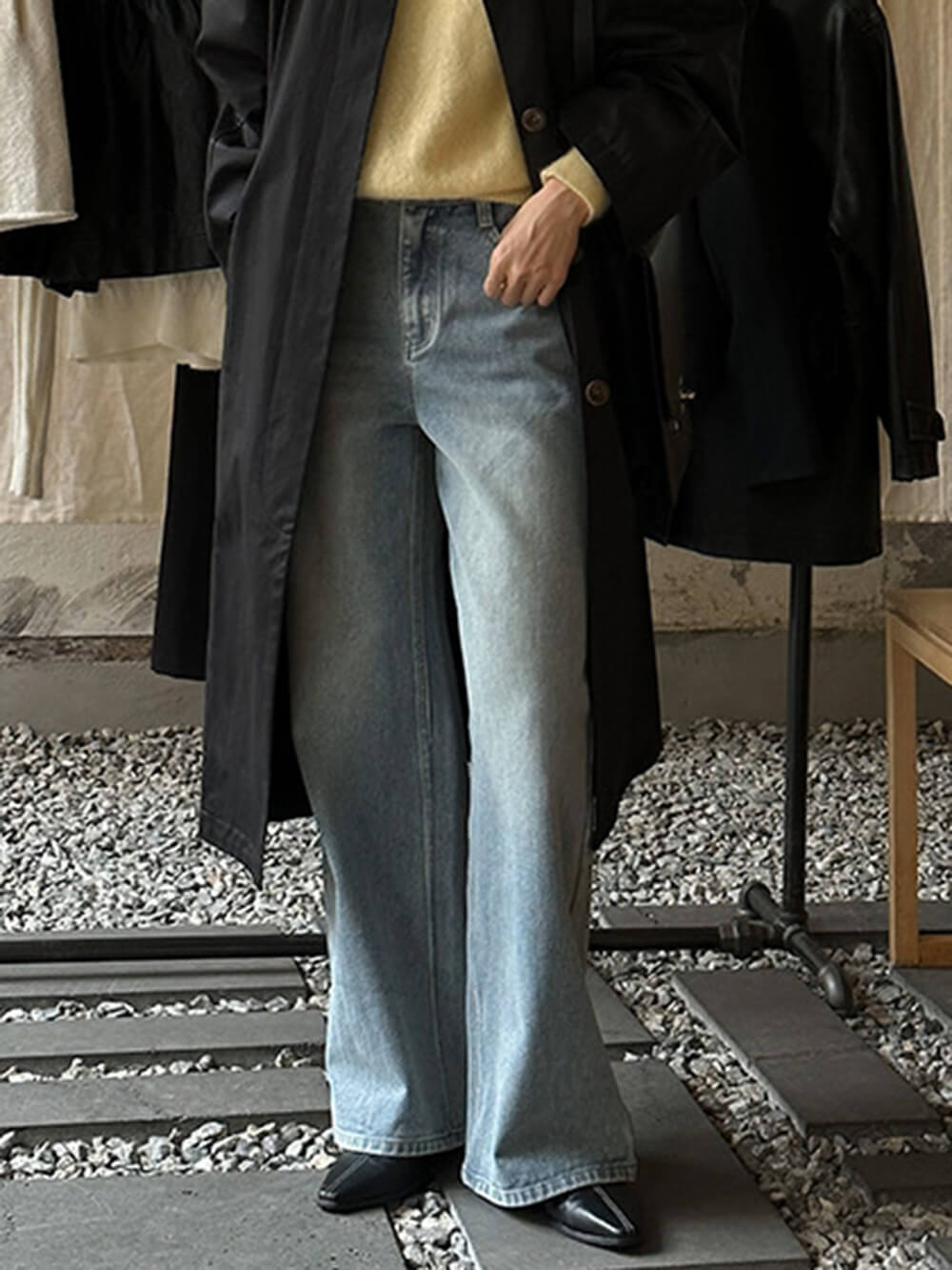 Grey Jeans With Pockets