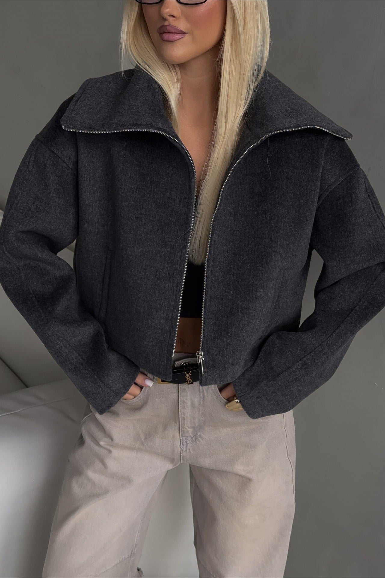 Relaxed Fit Lapel Casual Jacket