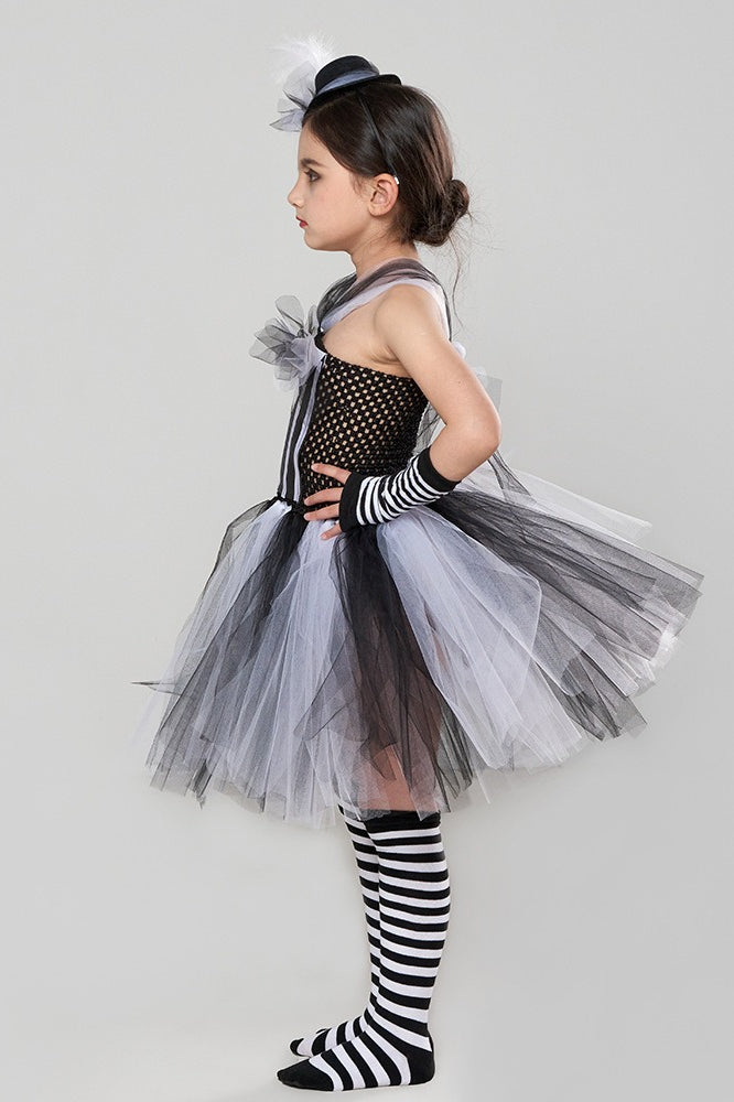 Striped Skeleton Kid Halloween Costume