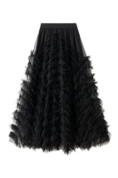 Slimming hip-covering gorgeous cake skirt