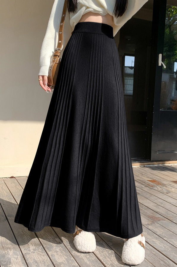 High-Waisted Full Circle Relaxed Skirt