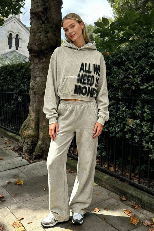 Letter Print Oversized Streetwear Hoodie