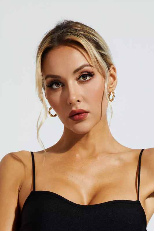 Ayla Spiral Circle Earrings