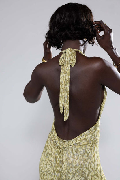 Camoni Polka Dot Diary Maxi Dress