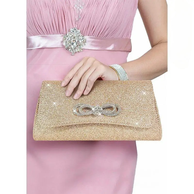 Black Evening Party Clutch Wristlet