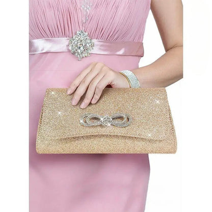Black Evening Party Clutch Wristlet
