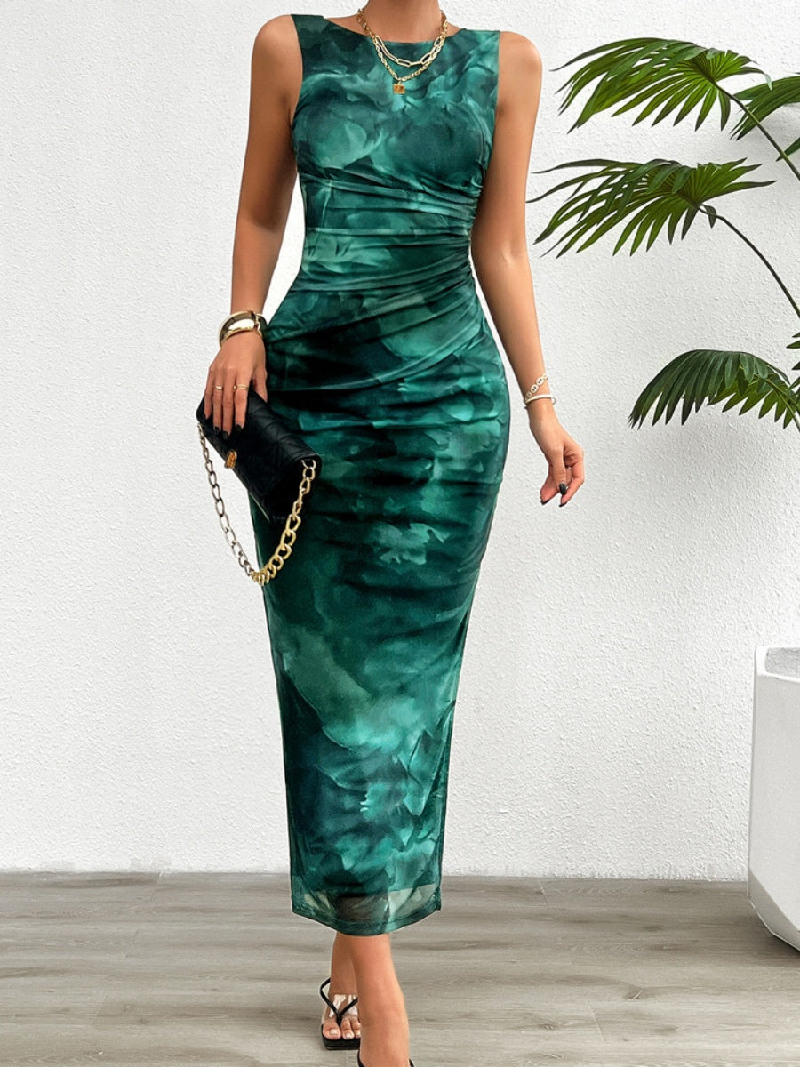 Printed Hip-hugging Sexy Maxi Dresses