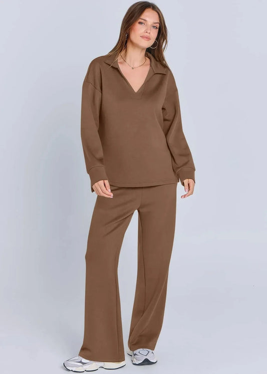 Soft V-Neck Lounge Set