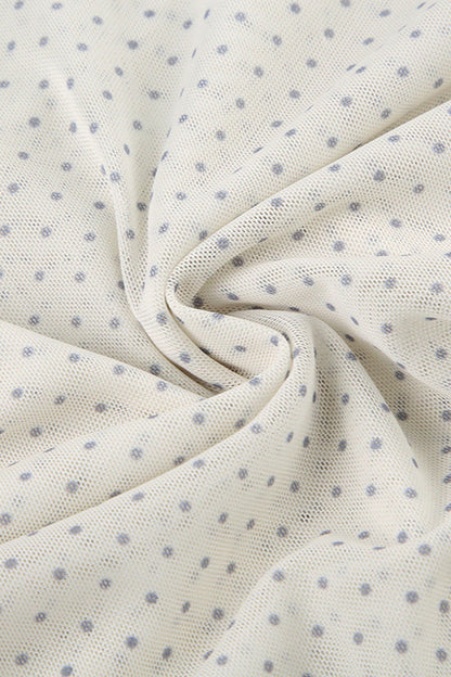 Retro Polka Dot Tie Mini Skirt