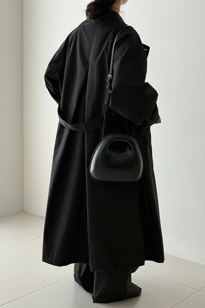 Luxi Vintage Loose Large-Pocket Unique Overcoat