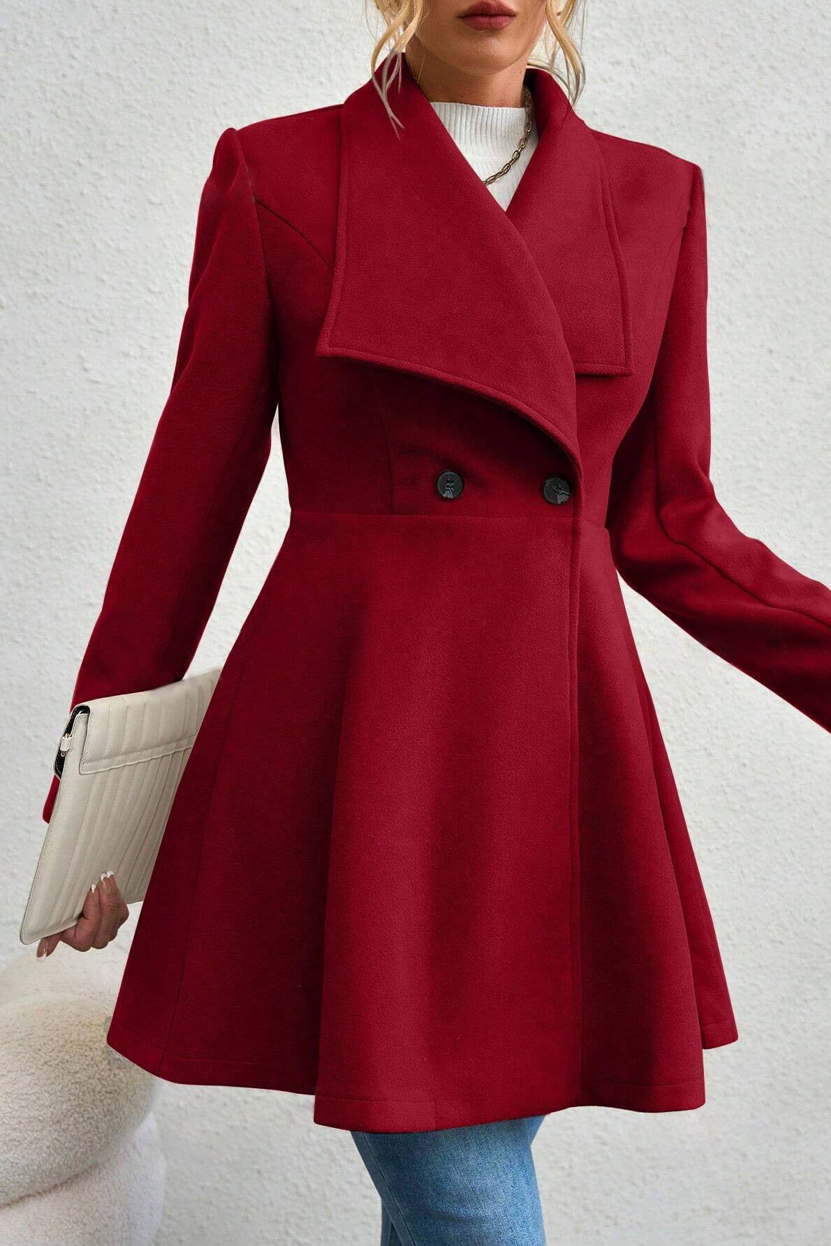 Belted Wool Long Coat