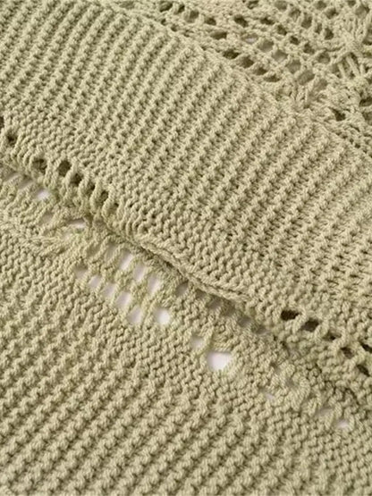 Hollow Out Knitted Sweater