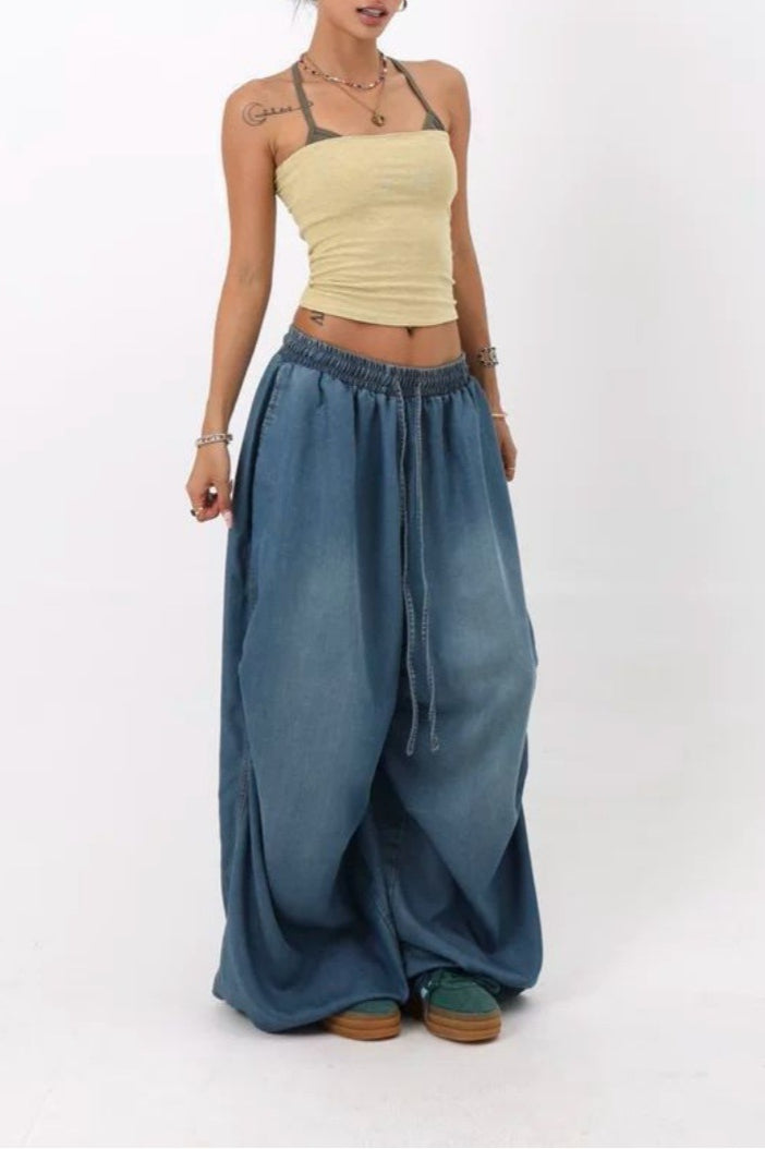 Loose Fit Wide Leg Street Jeans