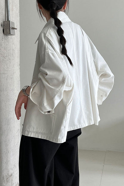 Utility Lapel Fleece Jacket