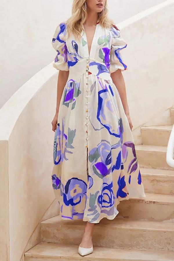 Beach dress slim maxi dress