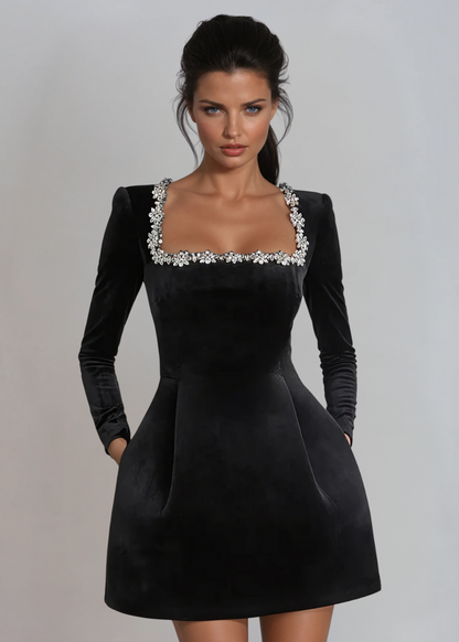 Jolie Velvet Mini Dress