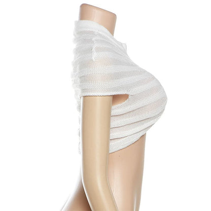 Ruched textured see through short sleeve maxi skirt set