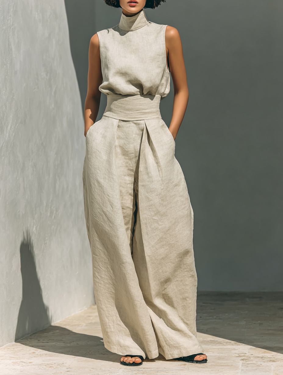 The Maria Set - Wide-Leg Trousers & Top