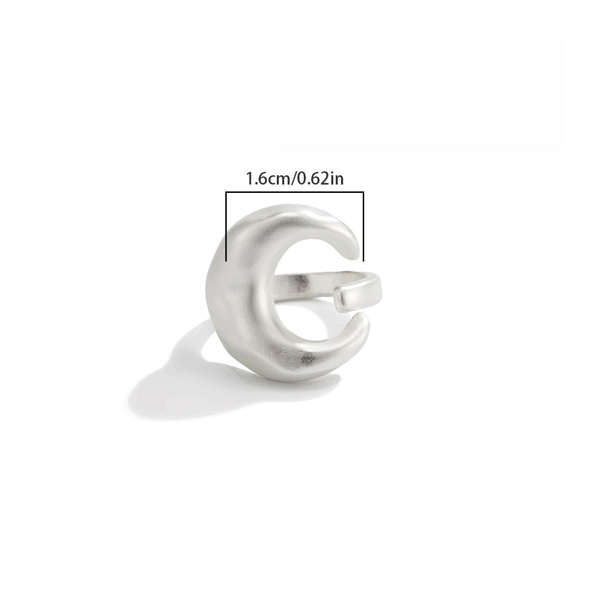 Unisex Irregular Geometric Open Knuckle Ring