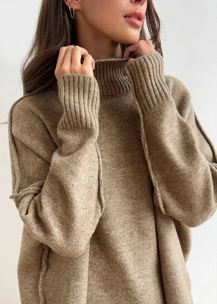 Luxe Comfort - Oversized Knit Sweater and Pants Set