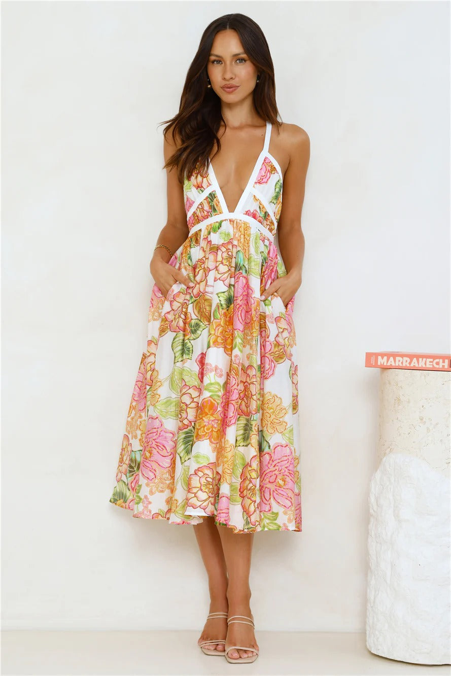 Floral – Boho Chic Vacation Maxi Dress