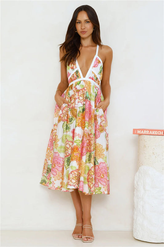 Floral – Boho Chic Vacation Maxi Dress