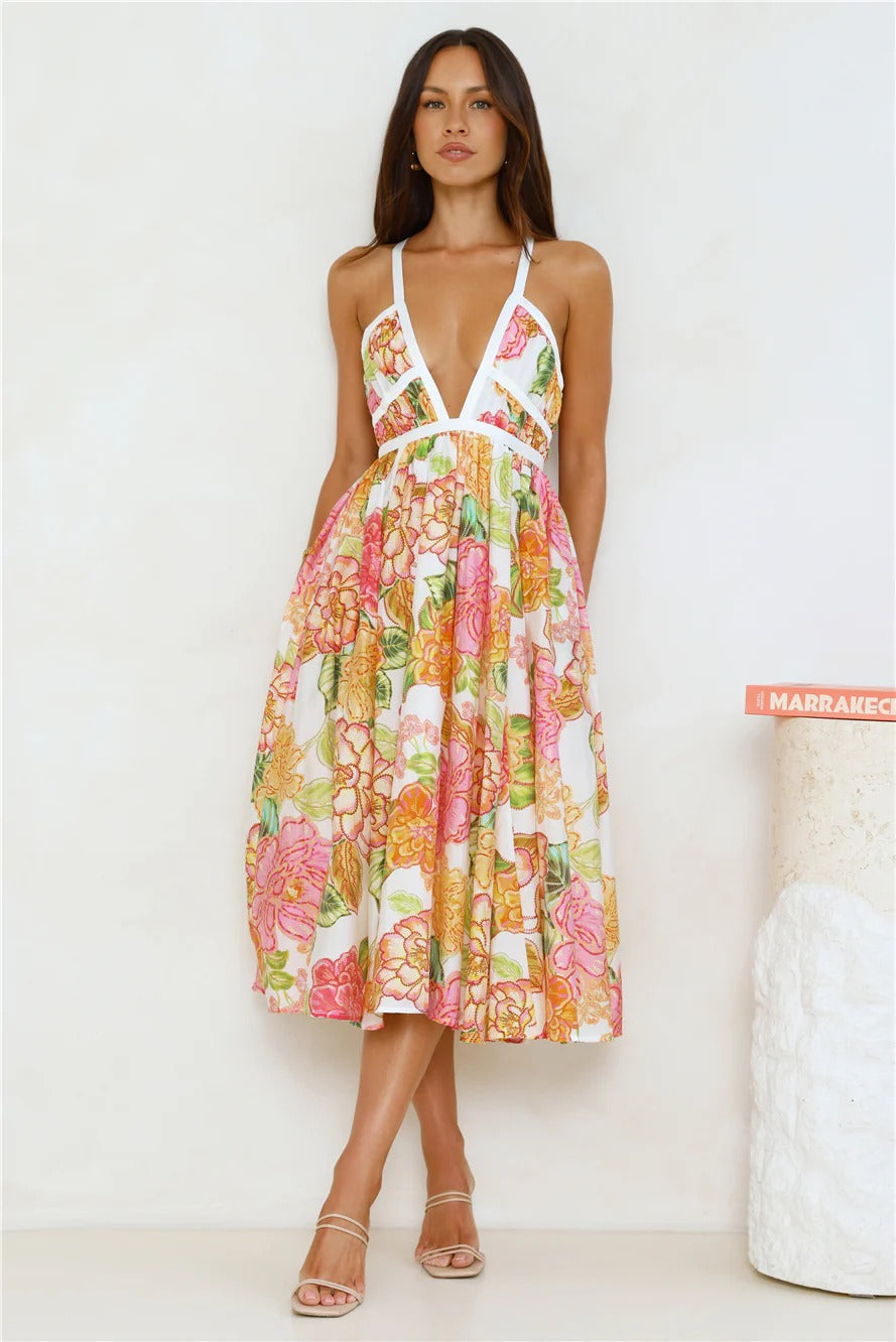 Floral – Boho Chic Vacation Maxi Dress