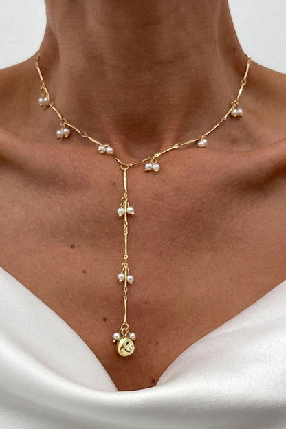 French Elegant Pearl Beaded Necklace