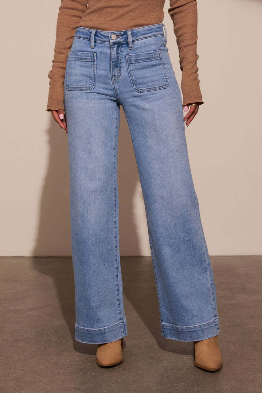 High Waist Wide Leg Vintage Jeans