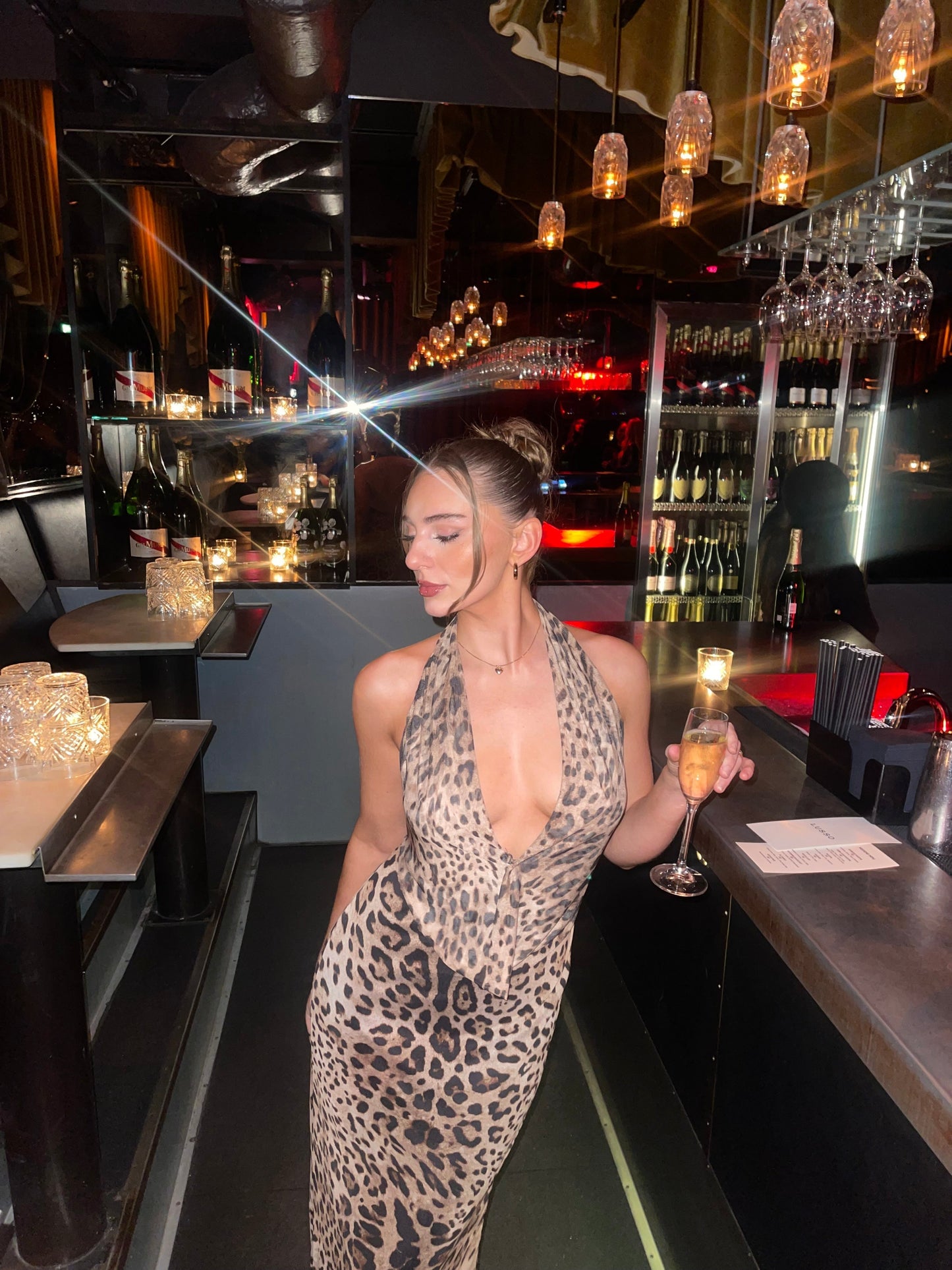 Savanna Leopard Maxi Dress