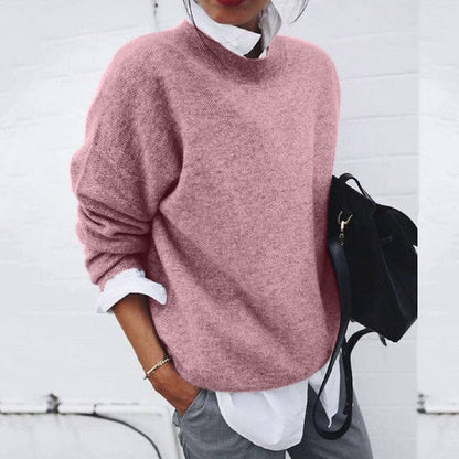 | Women's Soft Round Neck Pullover Sweater
