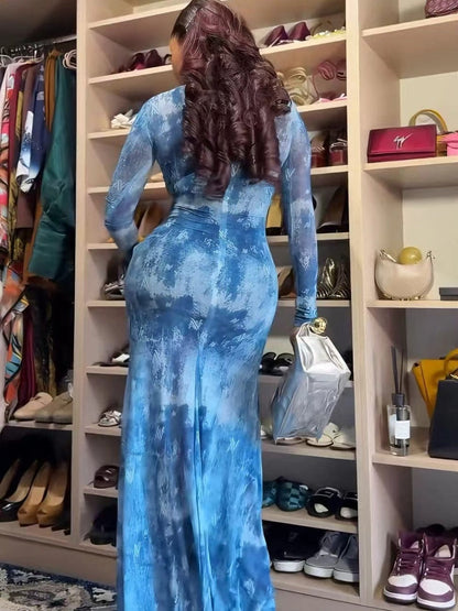 Crimp Big Swing Reunion Gauze Maxi Dresses