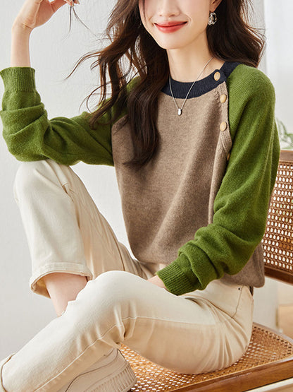 Ava Classic Crew Neck Knitted Sweater
