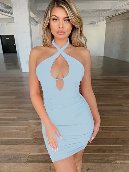 Women's Halter Mini Dress