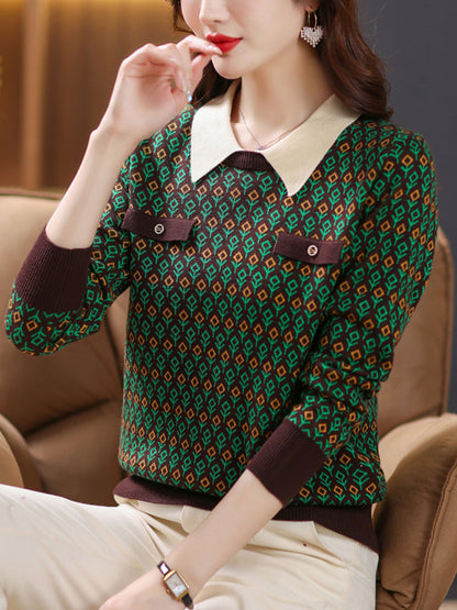 Gianna Loose Doll Collar Knitted Sweater