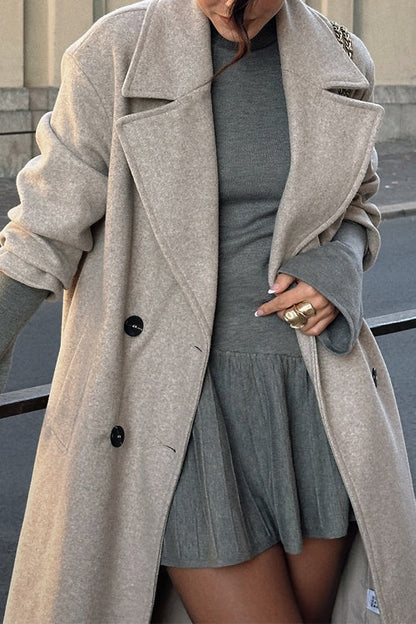Meridress Mockneck Bell Sleeves Ruffle Mini Sweater Dress