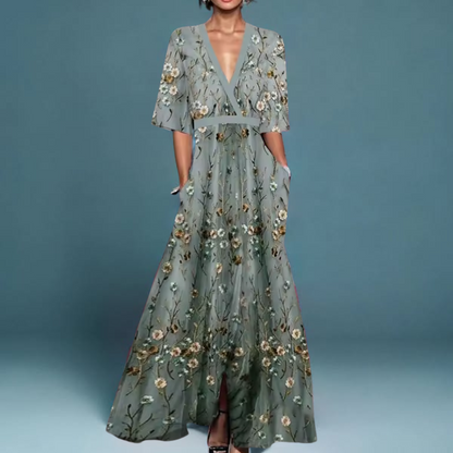 Elena | Floral Wrap Dress