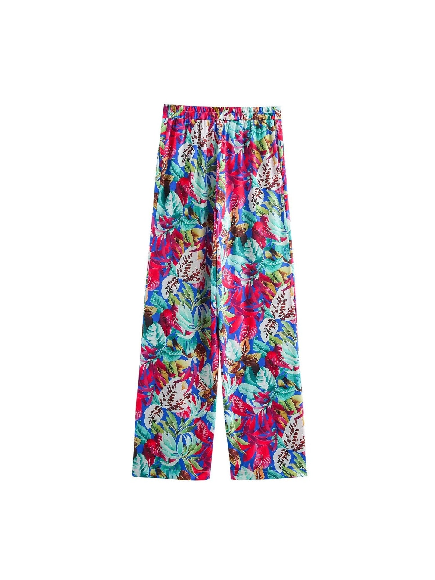 Floral Print Blazer & Wide Leg Pant Coord Set