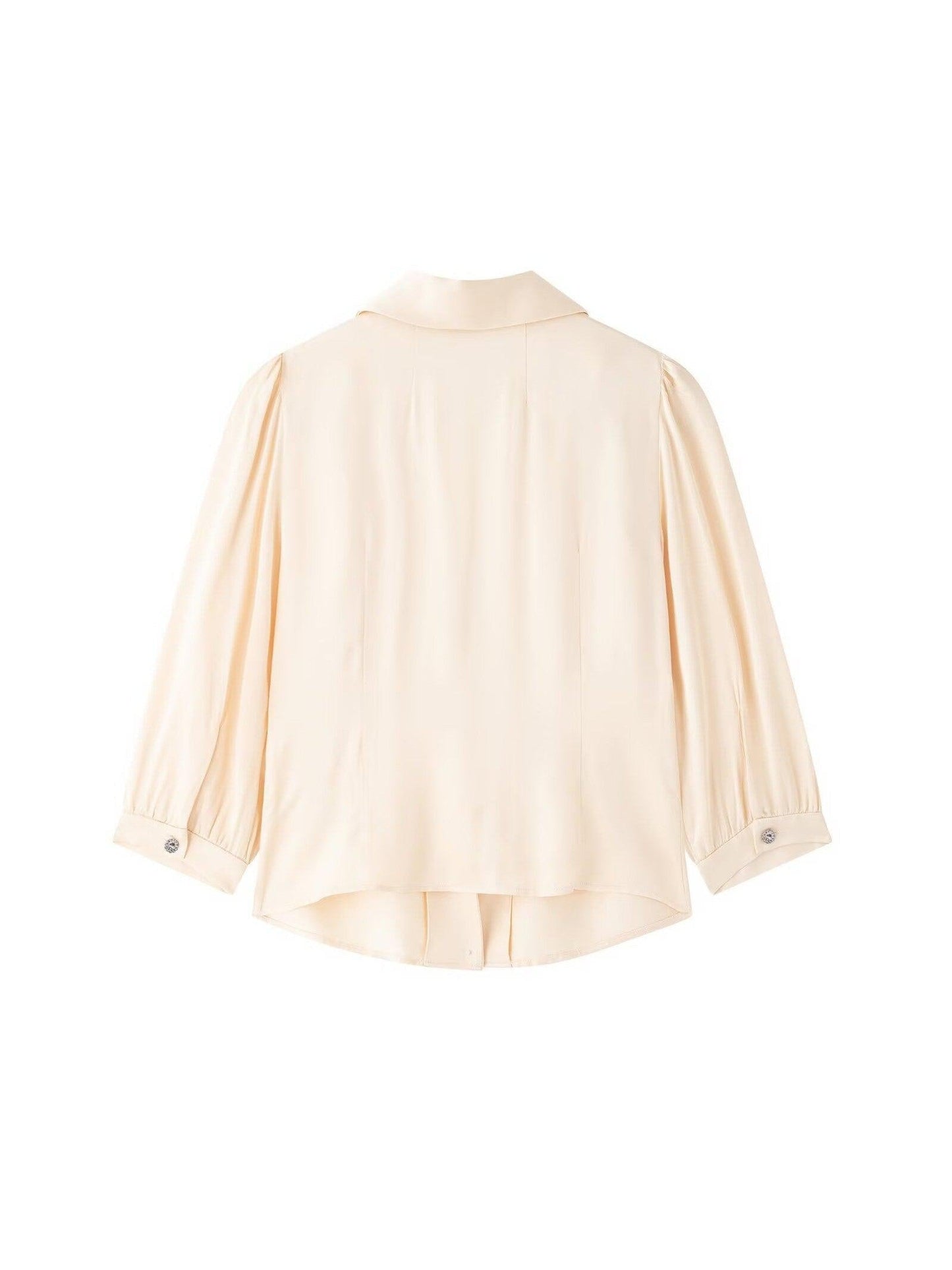 Rhinestone Button-up Shirt & Mermaid Skirt Coord Set