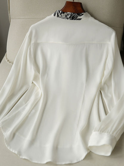Camila Daily Printed Tie Chiffon Shirt