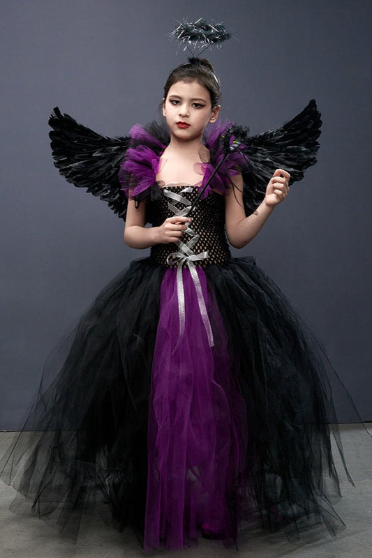 Winged Witch Kid Halloween Costume