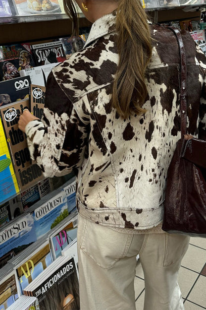 Casual Printed Overshirt Coat